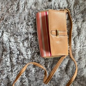 Multi-Color Striped CrossBody Bag